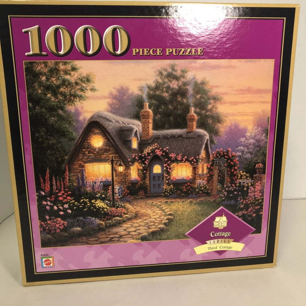 Sealed VINTAGE 2000 Cottage series THIRD‎ COTTAGE 1000 PIECE PUZZLE